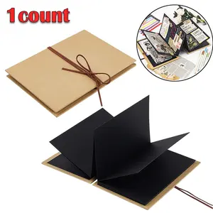 Premium Scrapbook Album Set, DIY Photo Album, Expandable Folding Adventure Book, Leather Paper Photo Collection, Perfect Gift for Various Holidays