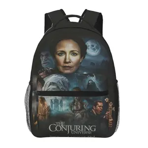 Cartoon The conjuring Backpack Large capacity lightweight Conjuring Shoulder Bag Multi-Purpose The conjuring 2 Laptop Bookbag for Men Women  Ideal for Work Camping Travel, family & friends commemorative gift