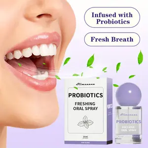 1PACK 2PACK 3PACK Probiotic Oral Spray 15ml Breeze Mist for Lasting Freshness & Oral Care Cool Mint Flavor with Natural Ingredients Made in the US Eco-friendly Packaging - Peppermint