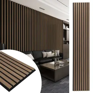 【mothersdaygift】Art3d 4-Pack Heavy-Duty 3D Wood Slat Wall Panels, 12" x 93",  Covers 31 Sq.Ft., Acoustic MDF Panels for Full Wall Decor tiktokshopspringglowup