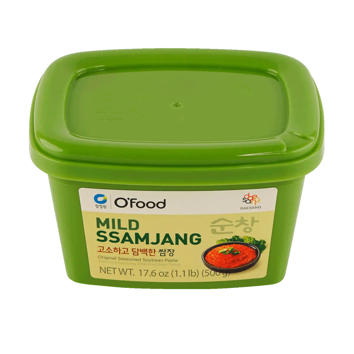 Chung Jung One O'Food Ssamjang, Korean Mild Seasoned Soybean Paste Sauce, Perfect for Rice, Noodles, Fresh Vegetables and Meat, Savory and Flavorful (1.1lb)
