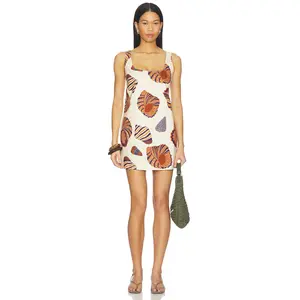 SIMONMILLER Sahara Linen Mini Dress in Natural Shell