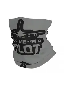 Unisex "Trust Me I'm A Pilot" Neck Gaiter, Funny Aviation Airplane Face Scarf, Novelty Flight Crew Gift