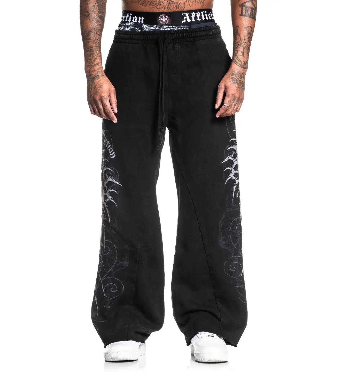 Affliction Men's Sweatpants Skeleton