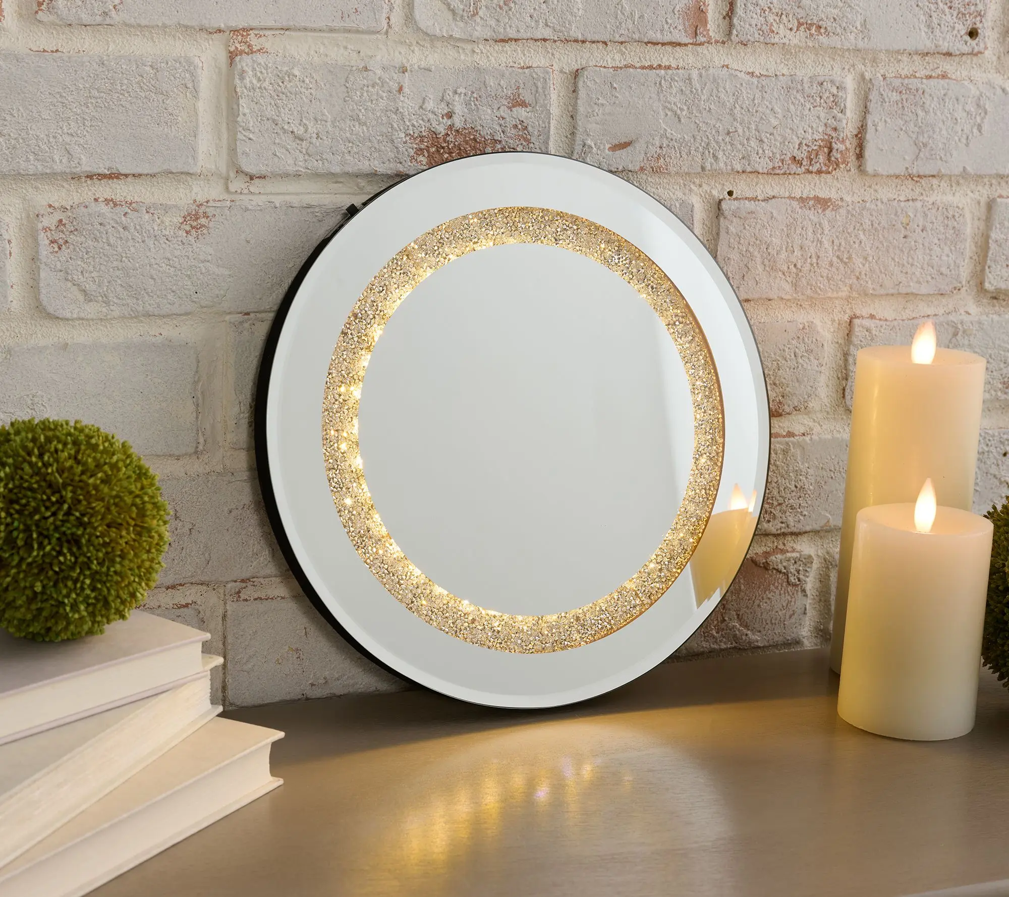 12" Illuminated Round Mirror by Valerie 12" Illuminated Round Mirror by Valerie
