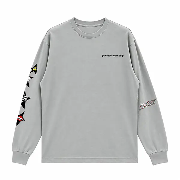 CH Grey Graphic Long Sleeve Shirt