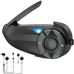 Q8  Mesh  5.1 Intercom Headset with  Sharing and CVC Noise Reduction for 6 Riders Mesh Intercom(1 Pack)