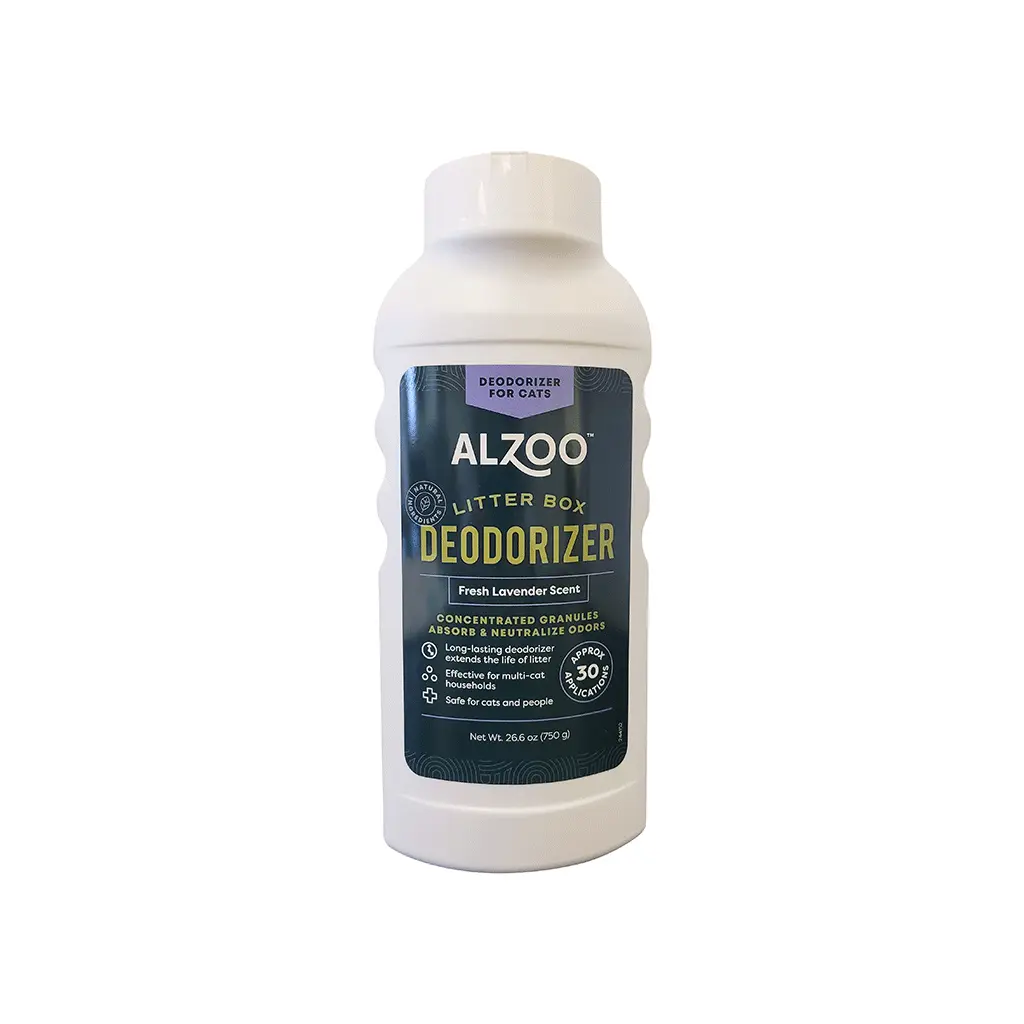 Cat Litter Deodorizer, Concentrated Granules Absorb & Help Neutralize Odors, Mineral-Based Active Ingredients, Up To 30 Uses, Fresh Lavender Scent, 26.6 Oz.