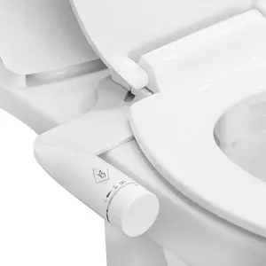 Bidet Attachment for Toilet  | Ultra-Slim Cold Water Bidet with Non-Electric Dual Nozzle | Adjustable Pressure & Easy Home Installation | Frontal & Rear Wash | Ultra Slim Dual Nozzle