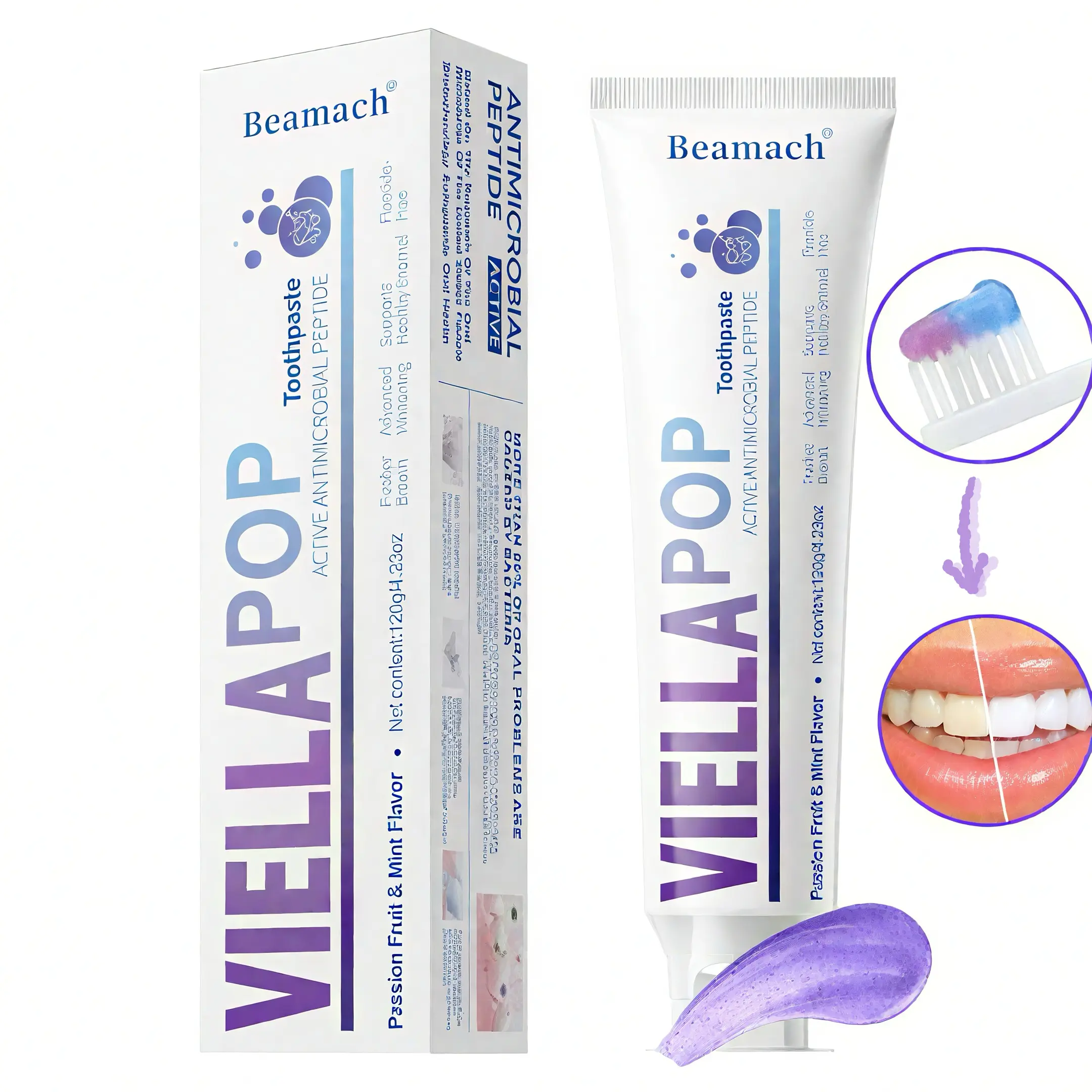 10% Hydroxyapatite + Niacinamide Fluoride-Free Toothpaste, Enamel Repair Toothpastes, Gum Care, Sensitivity Relief, Whitening, Breath Freshening, Citrus Mint, Minty Fresh 120g Oral Care Essentials, Whitening Toothpaste, Anti Bacterial Toothpastes backtosc