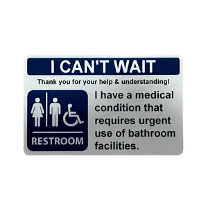 I Can't Wait Bathroom Card