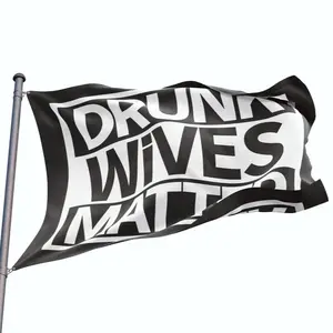 Drunk Wives Matter Flag - for ATVs UTVs Enhance Your Polaris, CanAm Ideal for Riders & Wall Art Banner