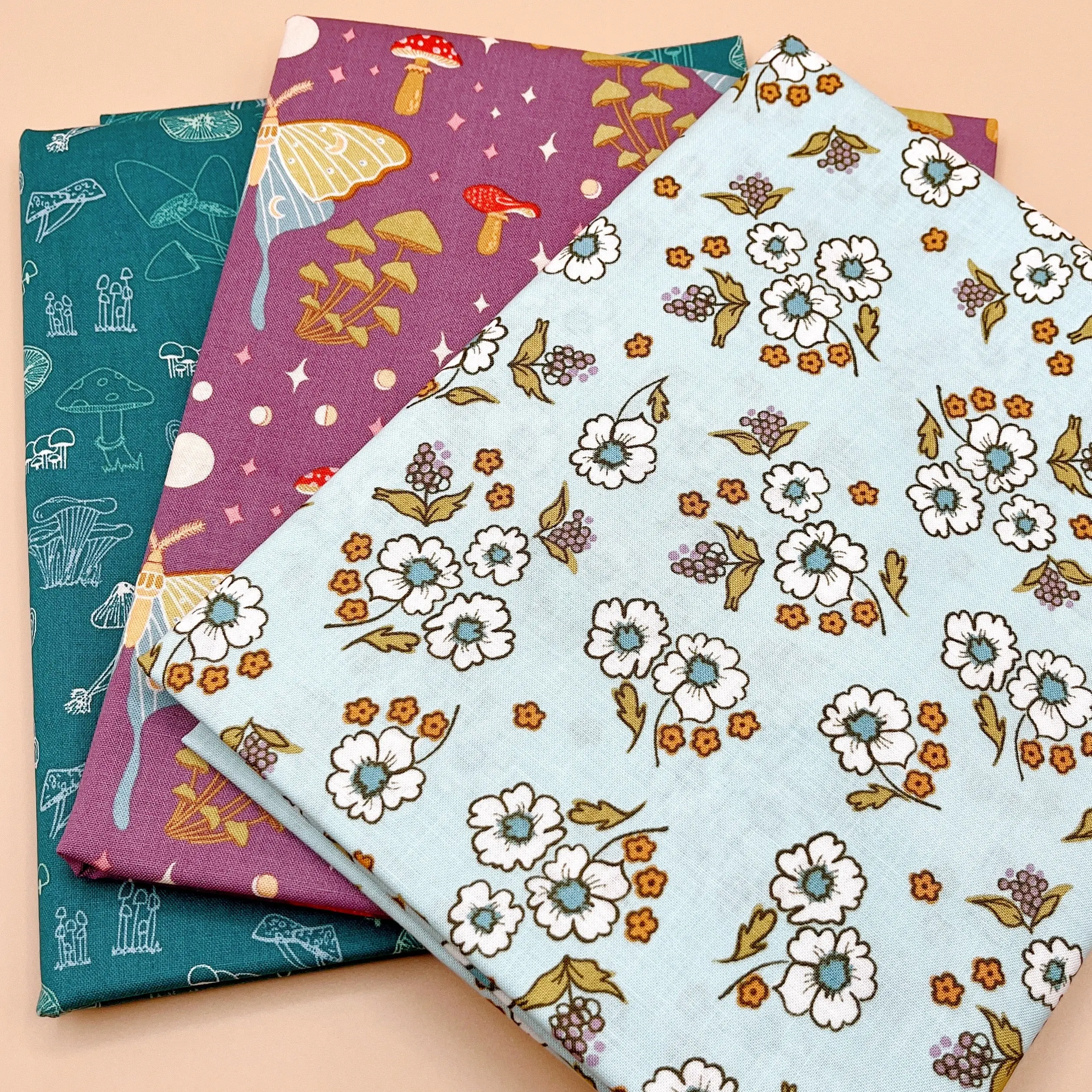 Celestial Garden 3-Yd Fabric Bundle, Sewing & Soft Furnishing Textile Supply