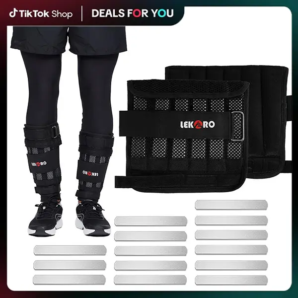 LEKARO Wrist Arm Weights, Adjustable Wrist Weights, Removable Wrist Ankle Weights for Men Women, for Fitness, Walking, Jogging, Workout, Running, 1 Pair, Exercise Resistance Strength Training,Moisture Durable,Outdoorfun