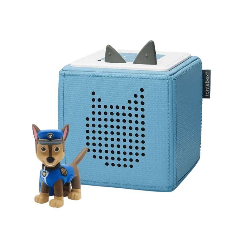 Tonies Toniebox 1 Light Blue Starter Set with Chase from PAW Patrol Musical Audio Toy Figurine | Includes Charging Dock