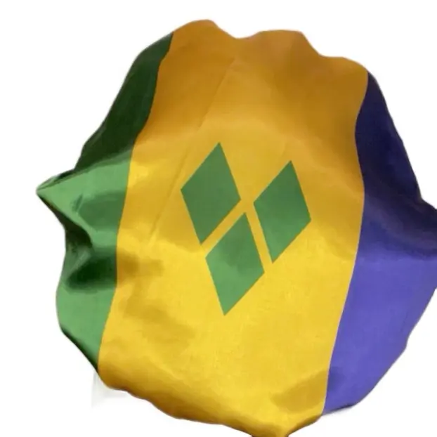 Custom St. Vincent flag print bonnet-Fashion Accessory