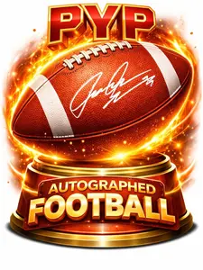 SIGNED FOOTBALL SPOT - PYP - OR SPORTS TRADING CARD