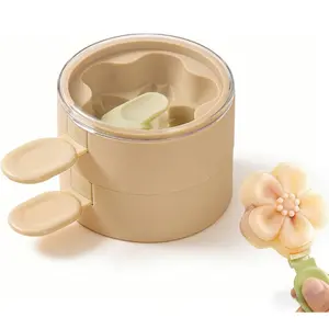 2026 New Creative Multi Layer Ice Cream Molds, Stackable 2 Pieces Popsicle Mould with Sticks Silicone, Reusable DIY Ice Pop Mold Silicone Frozen Ice Popsicle Maker for Kids Adult Teen (Green)