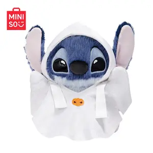 【Limited Edition】 MINISO Disney Halloween Series - Must-Have Stitch & An Qi Plush, Haloween Gift,Adorable & Festive Decor.