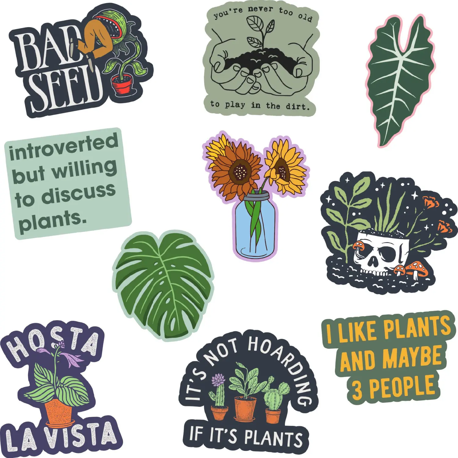 Plants Sticker Extra Large Stickers for Adults Funny Adhesives with Memes Funny Stickers with Colorful Graphic Decals Funny Sarcastic Multi Plants Sticker Extra Large Stickers for Adults Funny Adhesives with Memes Funny Stickers with Colorful Graphic Decals Funny Sarcastic Multi