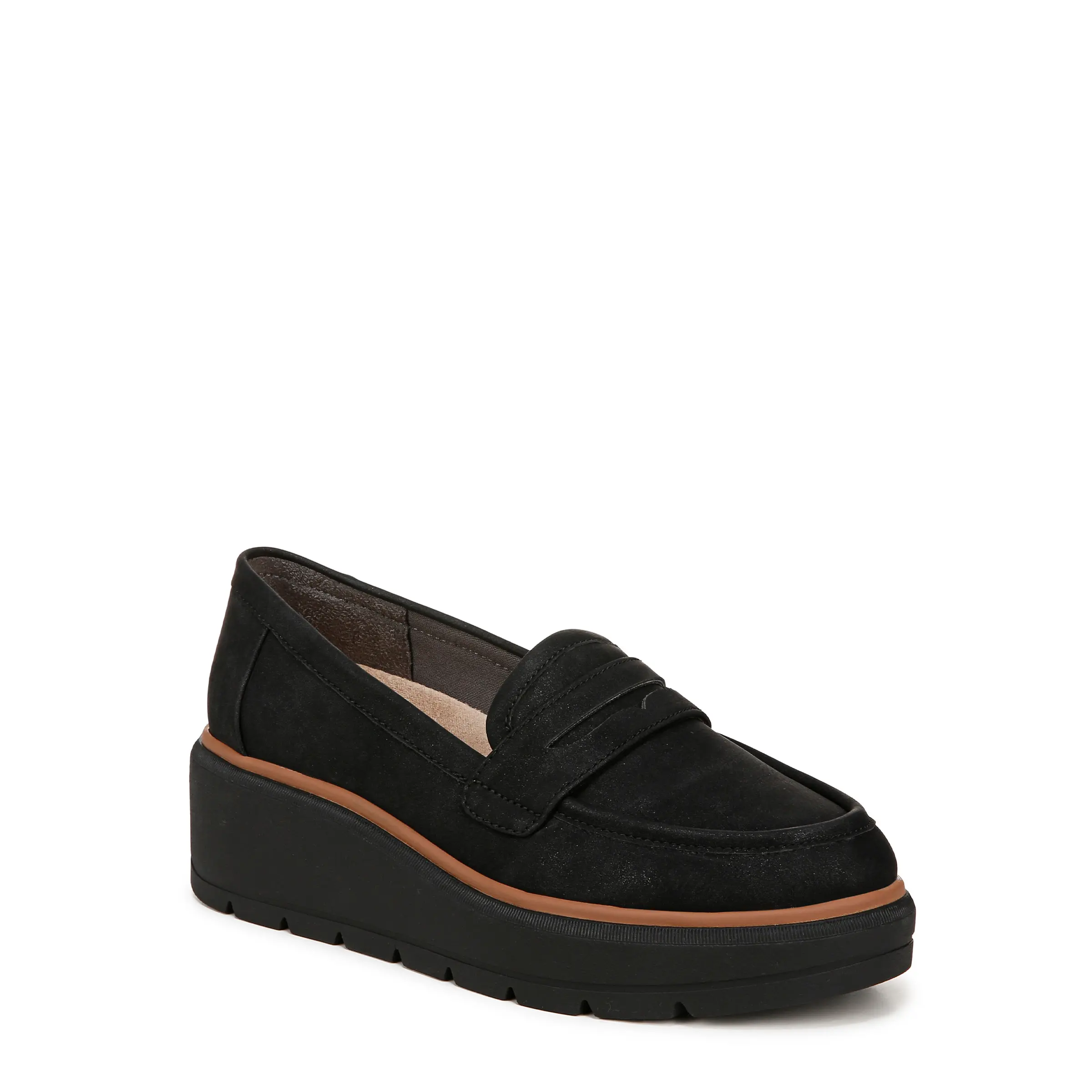 Dr. Scholl's Women's Nice Day Max Loafer Flats, Comfortable Foam-Insulated Platform Shoe for Casual Footwear Needs, Odor‑Resist Insole