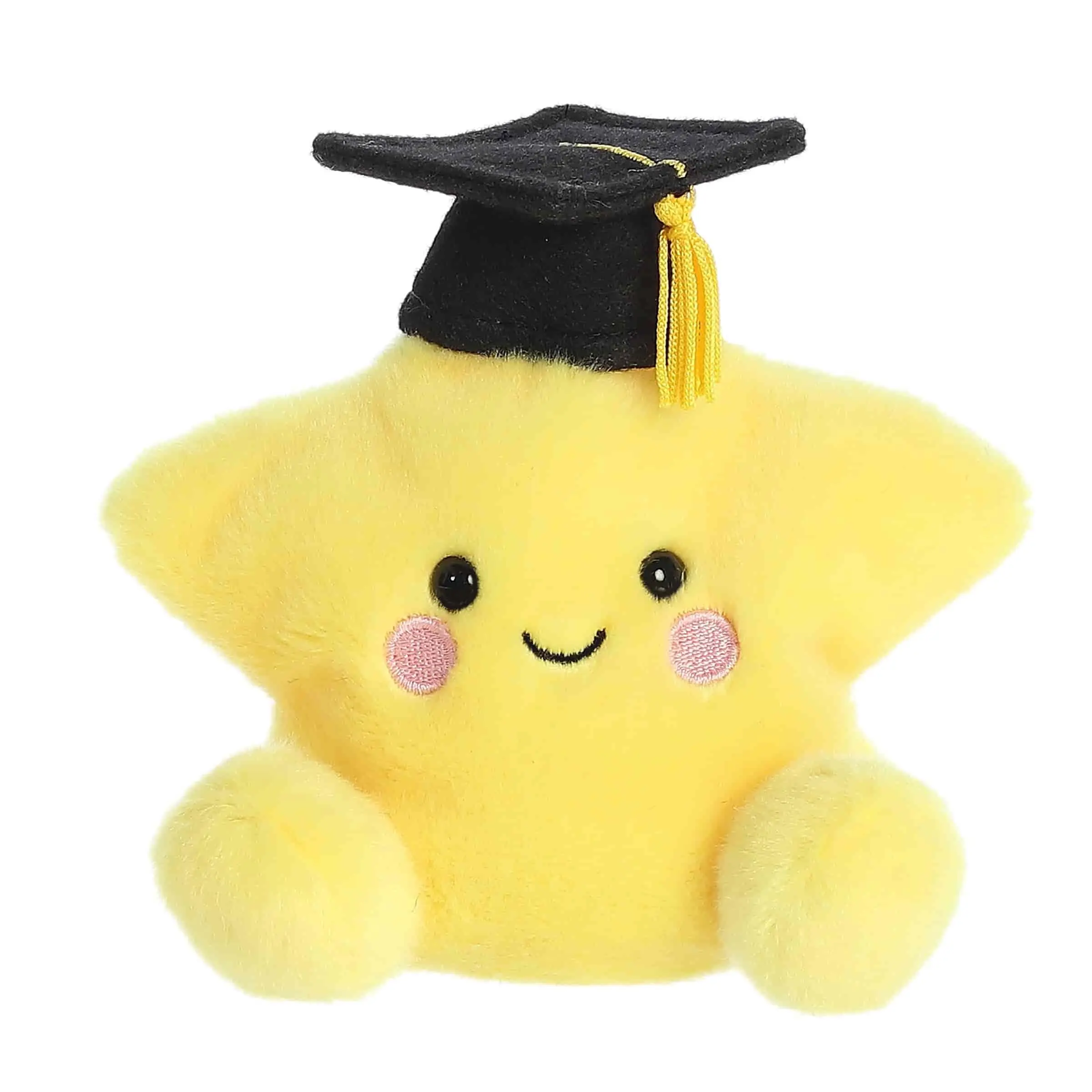 Palm Pals Adorable Magna Graduation Star 5 inch Yellow Mini Soft Plush Collectable Stuffed Animal