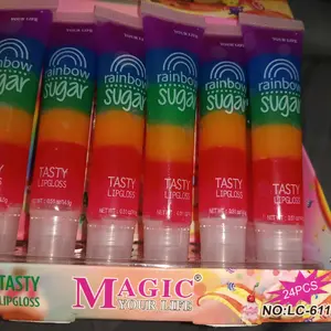 Rainbow sugar tasty Lipgloss Glossy Lipstick