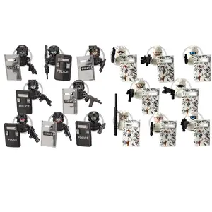 Building block characters, assembly, desktop decoration ornaments Christmas Easter Halloween birthday gifts, suitable for 14+