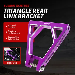 Rear Shock Absorbing Triangle Bracket for Surron Light Bee X S Rear Shock Suspension Triangle Linkage for Segway X160 X260 Surron Electric Dirt Bike Parts Reinforced Aluminum Motorcycle Accessories