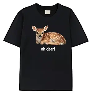 Fawn oh deer Tee Baby Deer Graphic Unisex Cotton Shirt