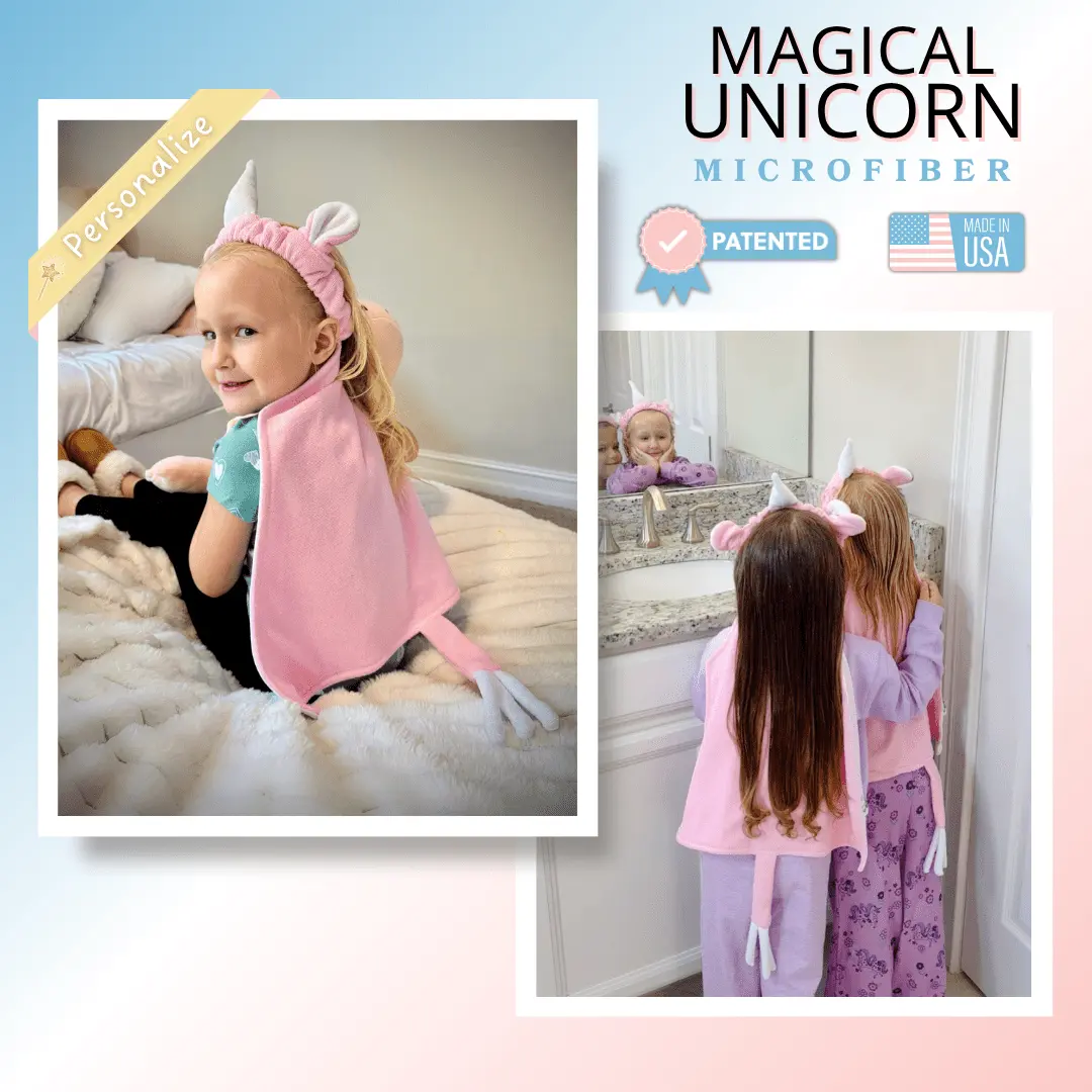 Magical Unicorn  Microfiber Towel Back