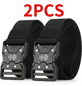 2026 New Men’s Tactical Training Waist Belt, Sturdy Nylon Quick Release Buckle Belt, Fully Adjustable Heavy Duty Work Belt, Durable for Outdoor Hiking Camping Utility Work & Daily Casual Wear
