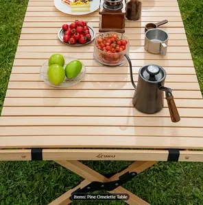 Portable Folding Egg Roll Table - Perfect for Camping, Picnics, and Outdoor Adventures!
