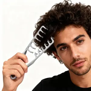 Puffy Texture Comb Set, Professional Styling Combs for Root Lift, Messy Look, Hair Volume, Lightweight Tool for Men Daily Grooming, Comb Design