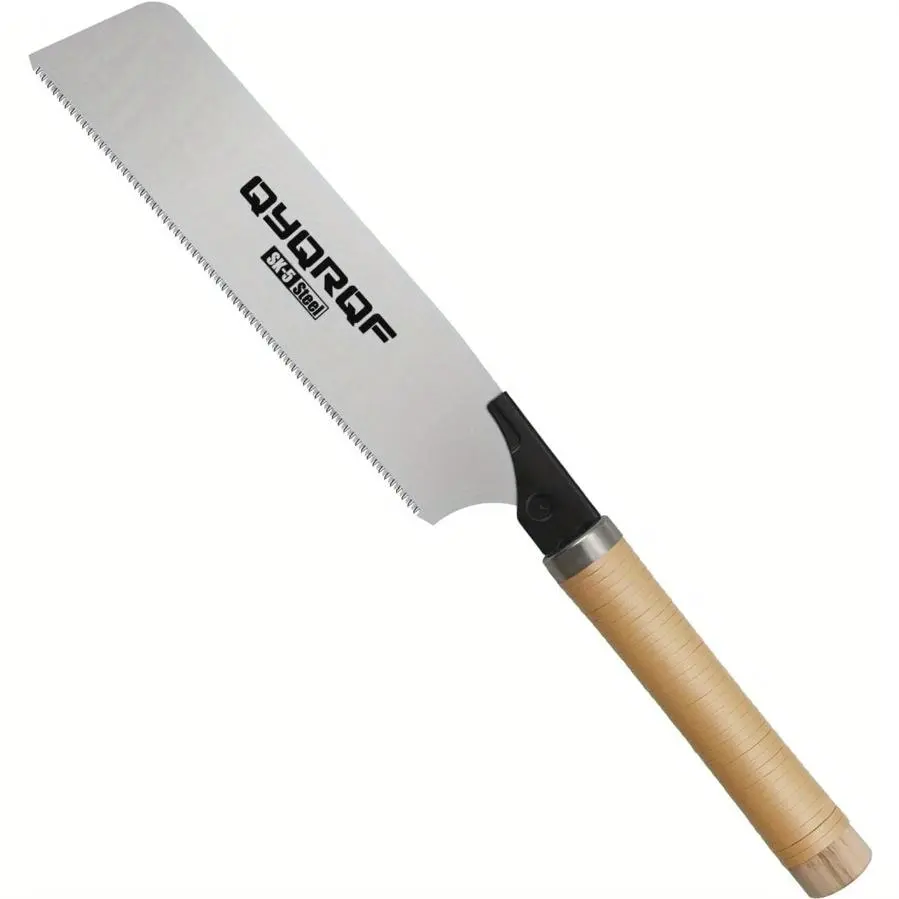 Japanese Hand Saw for Woodworkers, 10 in Pull Saw with 17 TPI Detachable Blade, Woodworking & Gardening Tool (Style B)