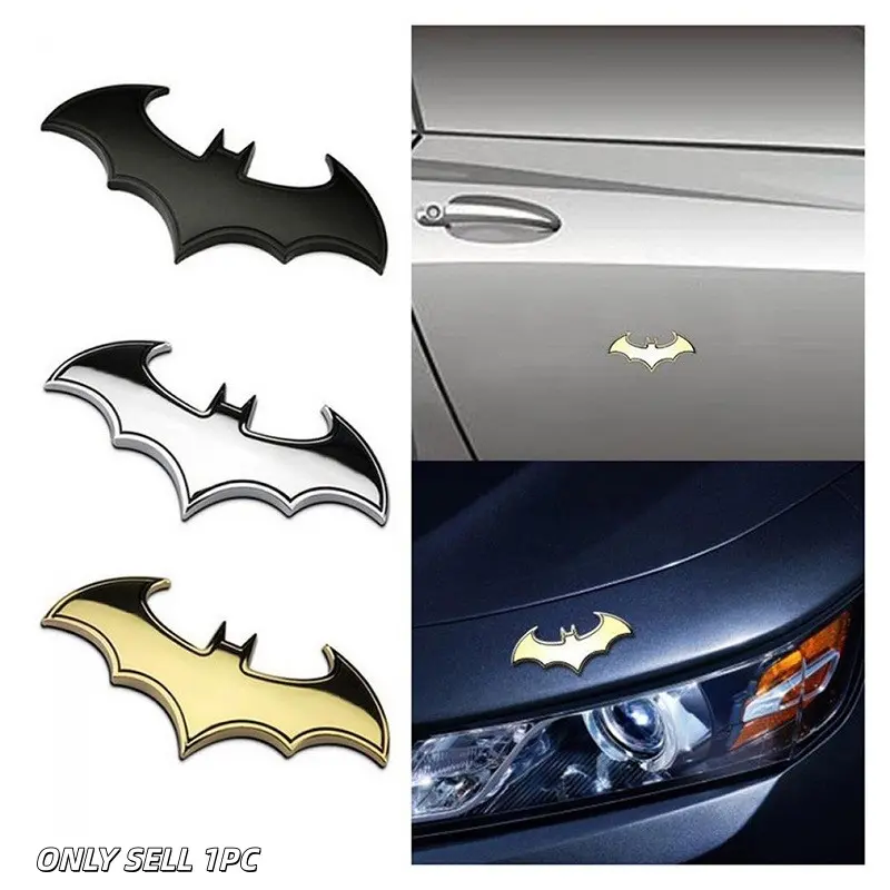 1PC 3D Bat Shape Car Stickers Car Vehicle Decoration Auto Moto Decoration Sticker Decal Car Decals Motorcycle Automobiles Car Styling Accessories Car Decorative Sticker Decal For Cars