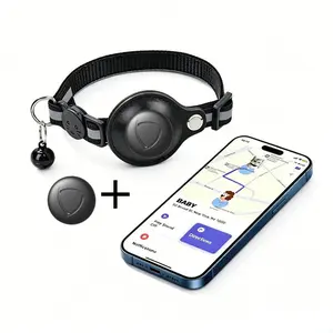 Smart Tracker Locator Compatible with Google Find My Device, Android Only, Key Bag Backpack Anti-Lost, Pet Collar, Real-Time GPS, Waterproof, Adjustable