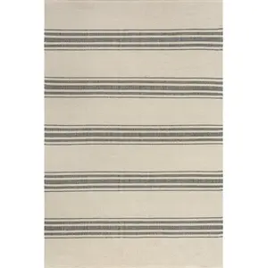 Bergamot Striped Cotton Area Rug