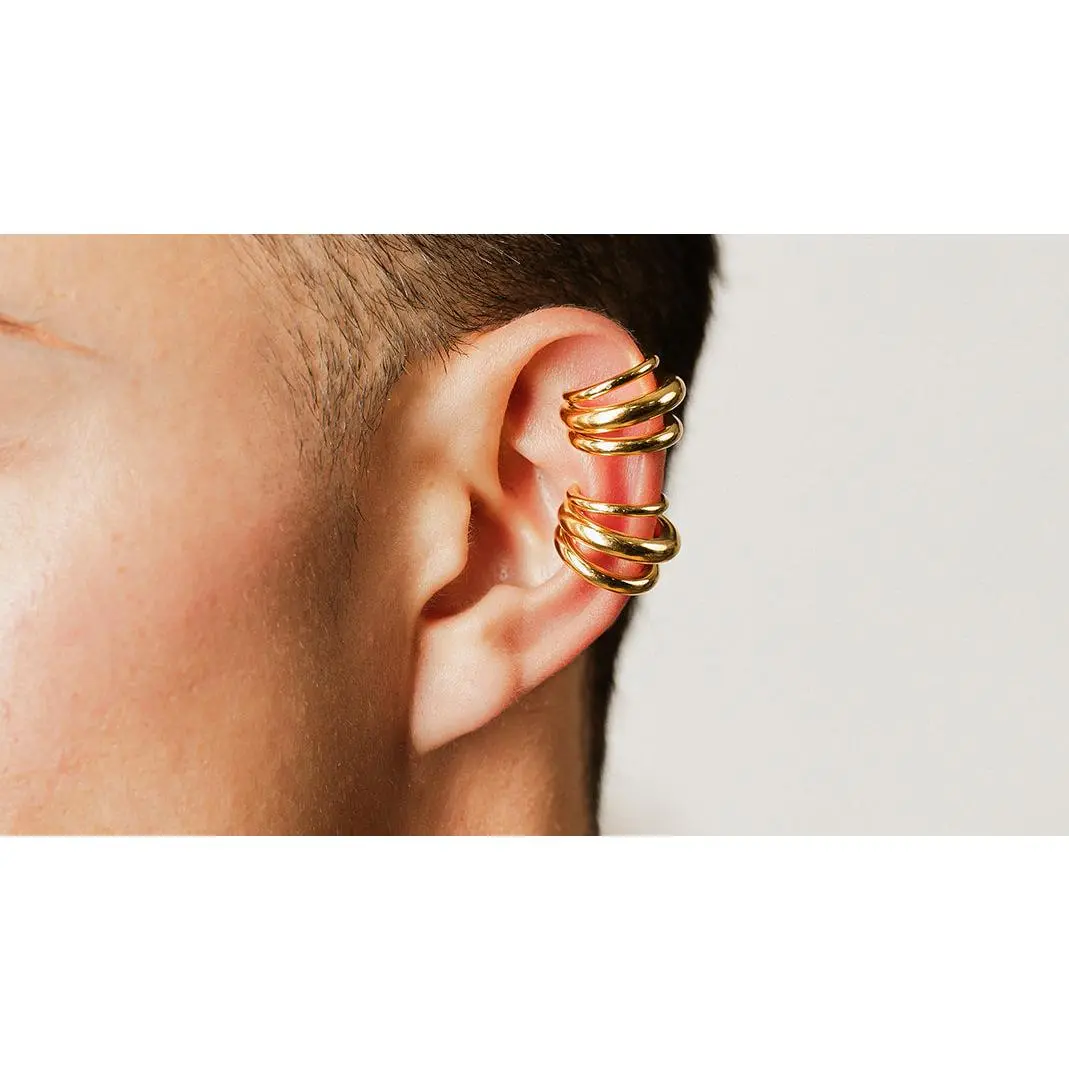 Triple Layer Gold Cuff