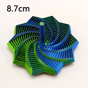 3D Printing Expanded Sensory Fidget Star Model Visual Illusion Hexagon Whirling Spiral Ornaments Stress Relief Board Game
