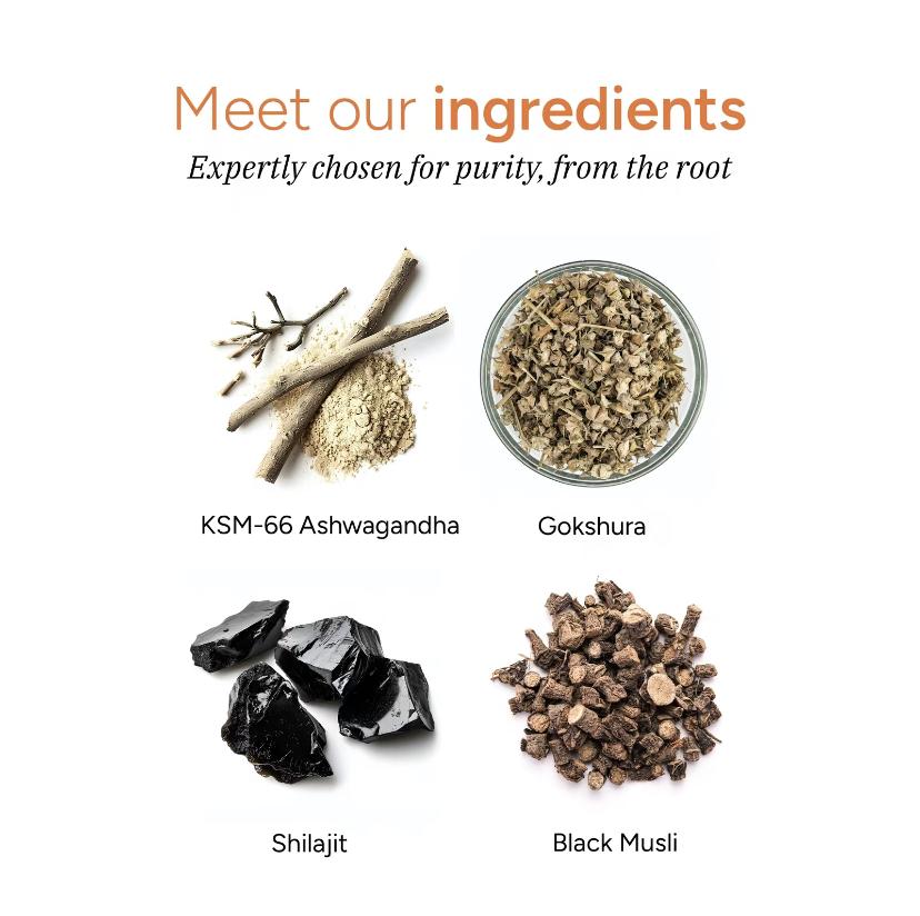 Upgraded Version 120 PCS Wrapped Chewables | Be Bodywise Root Labs Pure Himalayan Shilajit Gummies with KSM-66 Ashwagandha & Herbal Blend | No Added Sugar | 1-Month Supply | Edible Supplement Natural Vitamin Mineral