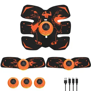 Smart Gym System Ab Trainer, Multi-part Massage Home Gym Essential for Abdominal Arm Hip Muscle Strength Training, Muscle Stimulator