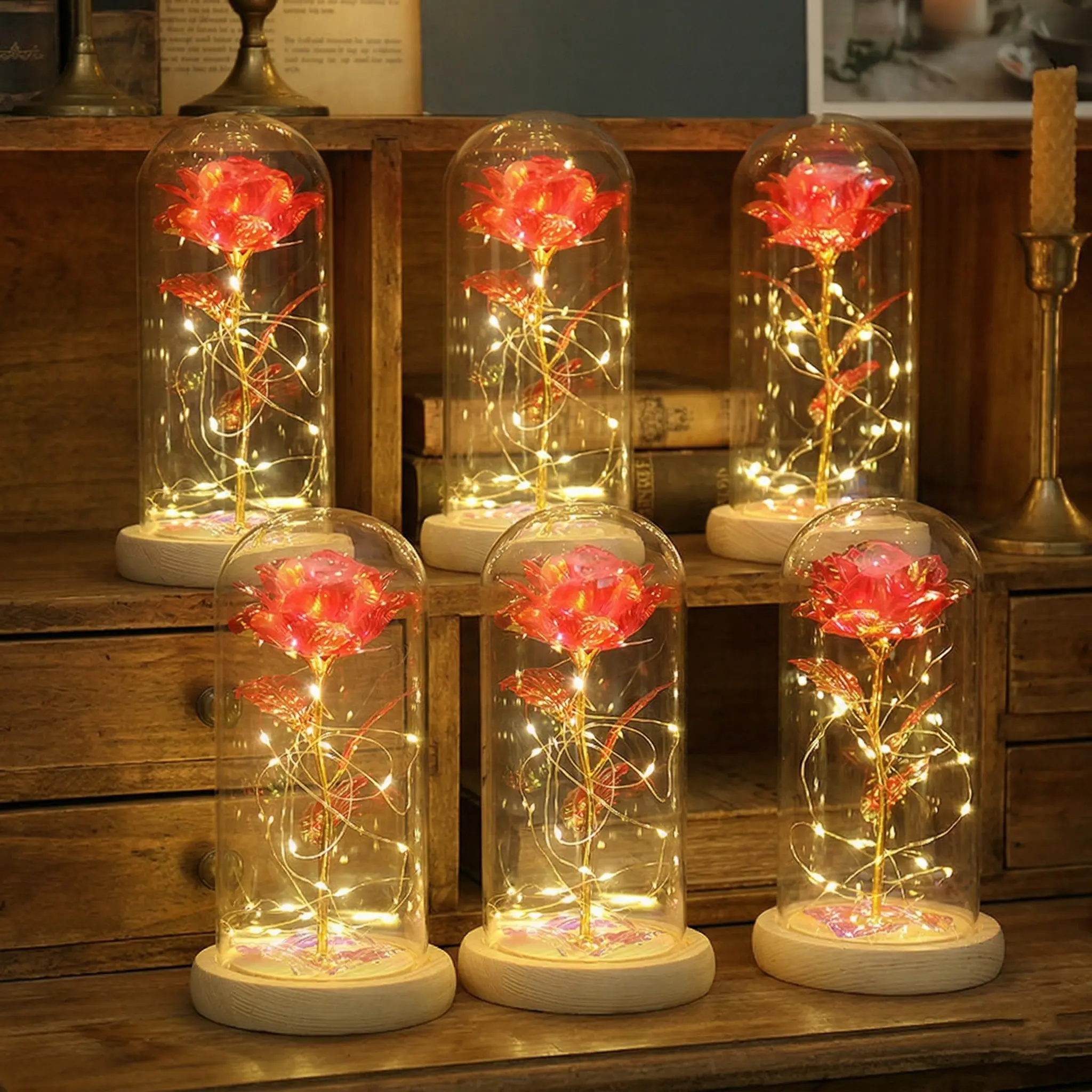 Mother's Day Classic Gifts LED Everlasting Rose Eternal Flower,Romantic Creative Gifts for Women - Valentine's,Day, Birthday, Memorable Dates luxury valentines Gifts for Her Anniversary gift for wife daughter Perfect gift Surprise Idea for LOVE