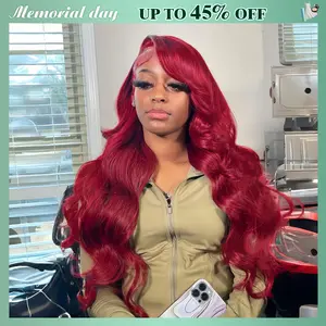 CheetahBeauty 200% Density 99J Natural Black/#4 Chocolate Brown/#1Jet Black 13x6 Body Wave Lace Frontal Wig HD Transparent 13x6 Lace Front Remy Hair Brazilian Body Wave Pre Plucked Human Hair Wig #tiktokshopmemorialday #weeklydeals