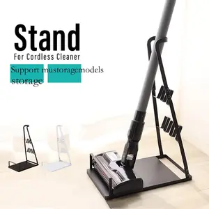 Universal Vacuum Cleaner Storage Rack, Easy Assembly No-Drill Floor Standing Organizer, Durable Dust Collector Holder for Home Use