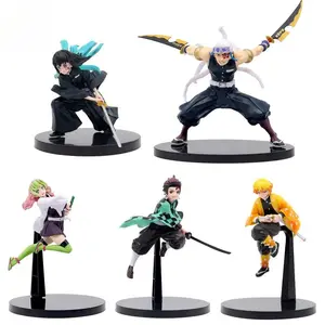Anime Demon Slayer Kimetsu no Yaiba figure Kamado Tanjirou Action Figure Agatsuma Zenitsu Nezuko Warrior PVC Model Toys