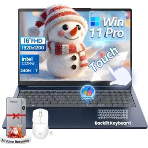 Lenovo IdeaPad Slim 5i Laptop Business 2026, 16" FHD+ Touchscreen, Intel Core 7 240H(Beat Ultra 7 255U), Facial Login IR Cam, Backlit KB, Win 11 Pro, Copilot, Al Voice Recorder (16GB DDR5 | 2TB SSD)