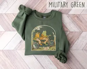 Frog And Toad Sweatshirt, Classic Book Sweatshirts, Cottagecore Aesthetic Shirt, Book Lover Gift, Man I Love Frog Tee, Graphic tee