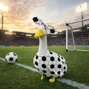 World Cup porch goose costume, fan costume with bow, goose costume yard decoration, watch party cheering equipment, Festive