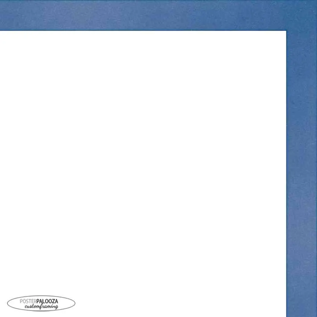 11x13 Classic Modern Blue Picture Frame - UV Acrylic, Foam Board Backing, Hanging Hardware